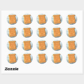 Oude rol ronde sticker (Vel)