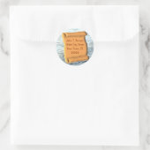 Oude rol ronde sticker (Tas)