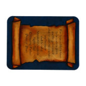 Oude rol: Schrift, Bijbel Verse: Jesaja Magneet (Horizontaal)