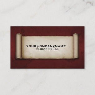 Oude rol visitekaartje