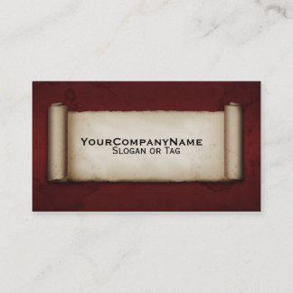 Oude rol visitekaartje