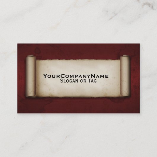 Oude rol visitekaartje (Voorkant)