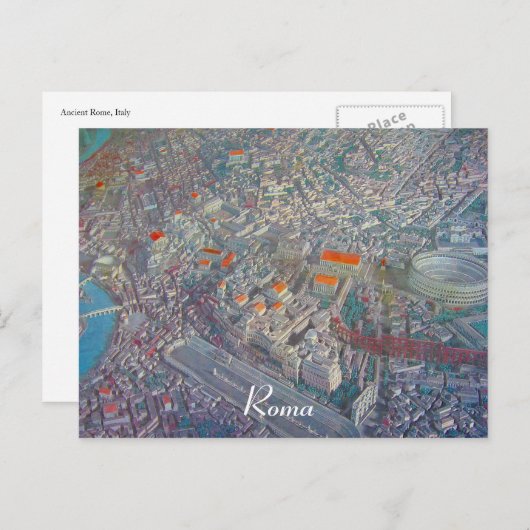 oude roma briefkaart (Voorkant / Achterkant)