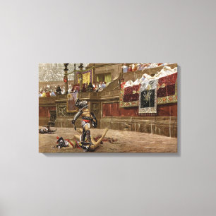 Oude Roman Gladiators Canvas Afdruk