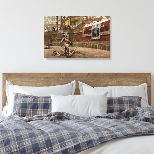 Oude Roman Gladiators Canvas Afdruk (Insitu (Slaapkamer))
