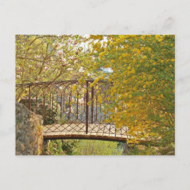 Oude Romantische brug in Bregenz in Vorarlberg Briefkaart