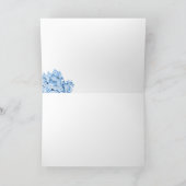 Oude Rome Blauwe Hortensia Dank u kaart (Binnen)