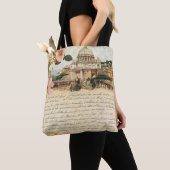 Oude Rome Brieven Bloemkunst Tote Bag (Dichtbij)