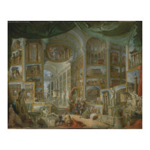 Oude Rome door Giovanni Paolo Panini Print