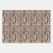 Oude Rome Elegante Antiek Collages Inpakpapier Vel (Voorkant 3)