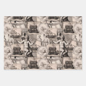 Oude Rome Elegante Antiek Collages Inpakpapier Vel (Voorkant 2)