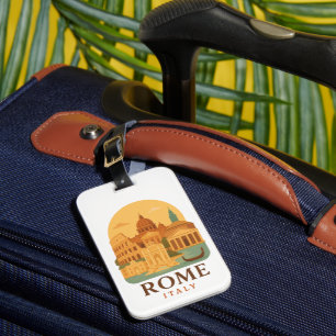 Oude Rome Italië Bagagelabel – Retro Colosseum
