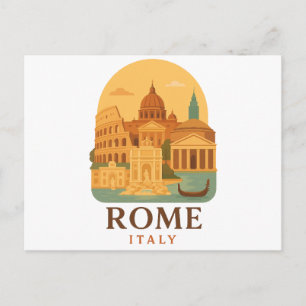 Oude Rome Italië Reisansichtkaart – Colosseum Briefkaart