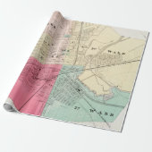 Oude Rome NY Kaart (1874) Cadeaupapier (Uitgerold)