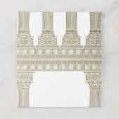 Oude Rome Party met elegante tempel kolommen Plaatskaartje (Buitenkant ongevouwen)