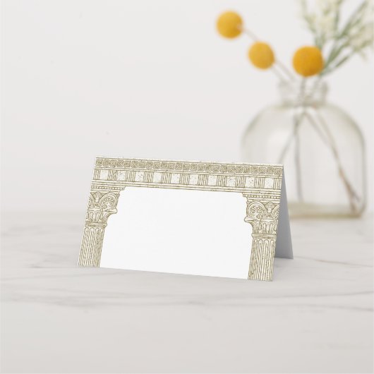 Oude Rome Party met elegante tempel kolommen Plaatskaartje (Voorkant)