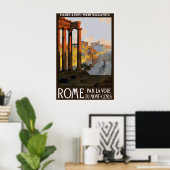 Oude Rome Reisposter Print, Parijs Lyon Poster (Thuiskantoor)