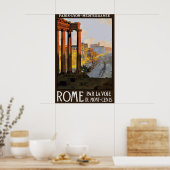 Oude Rome Reisposter Print, Parijs Lyon Poster (Keuken)