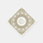 Oude Rome Verjaardagsfeest met stenen elementen Servet (Hoek)