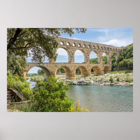 Oude Romeinse Aquaduct Poster (Voorkant)