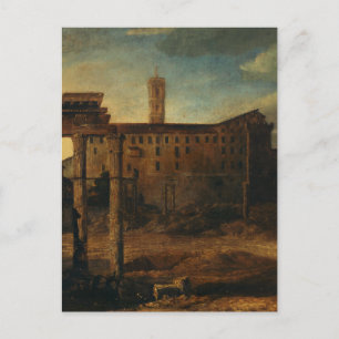 Oude Romeinse architectuur Romeinse ruïnes Briefkaart