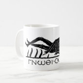 Oude Romeinse artefact kennen zichzelf skelet Koffiemok (Voorkant links)