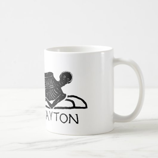 Oude Romeinse artefact kennen zichzelf skelet Koffiemok (Rechts)