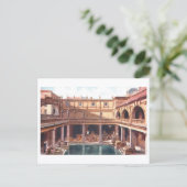 Oude Romeinse baden, Bath, Engeland Briefkaart (Staand voorkant)