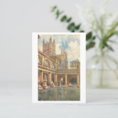 Oude Romeinse baden, Bath, Engeland Briefkaart (Staand voorkant)