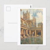 Oude Romeinse baden, Bath, Engeland Briefkaart (Voorkant / Achterkant)