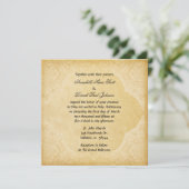 Oude Romeinse bruiloft uitnodiging (Staand voorkant)