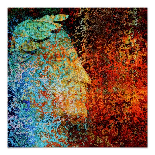Oude Romeinse Caesar herinneringen Perfect Poster (Voorkant)