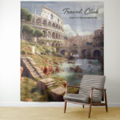 Oude Romeinse Colosseum scène achtergrond tapijt Wandkleed (In situ)