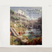 Oude Romeinse Colosseum scène achtergrond tapijt Wandkleed (Voorkant)