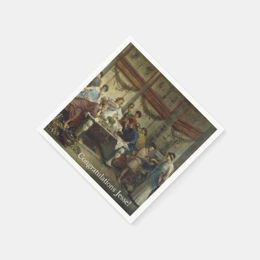 Oude Romeinse Diner Feest Servetten (Hoek)