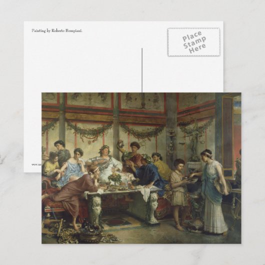 Oude Romeinse feestdag Briefkaart (Voorkant / Achterkant)