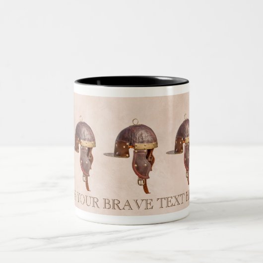 Oude Romeinse helm Tweekleurige Koffiemok (Center)