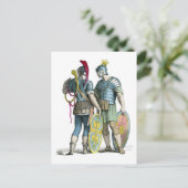 Oude Romeinse Legionairen Briefkaart (Staand voorkant)