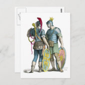 Oude Romeinse Legionairen Briefkaart (Voorkant / Achterkant)