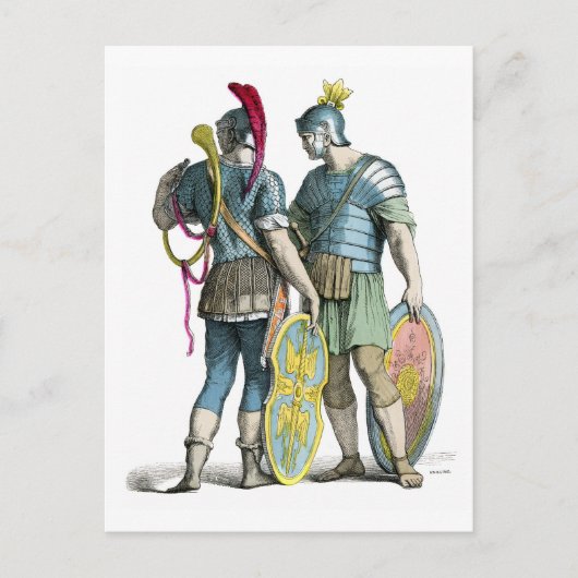 Oude Romeinse Legionairen Briefkaart (Voorkant)