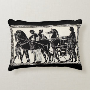 oude Romeinse mannen en paarden Decoratief Kussen