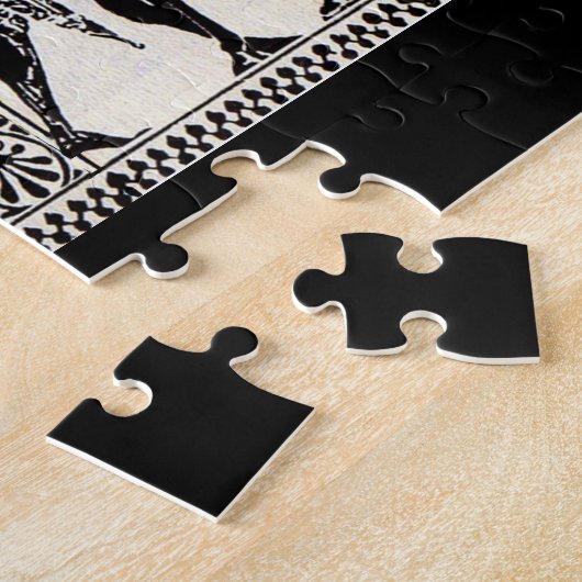 Oude Romeinse mannen en paarden Legpuzzel (Zijkant)