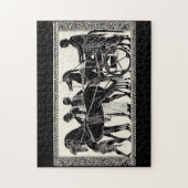 Oude Romeinse mannen en paarden Legpuzzel (Verticaal)