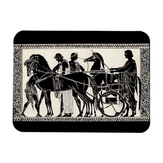 Oude Romeinse mannen en paarden Magneet (Horizontaal)