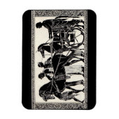 Oude Romeinse mannen en paarden Magneet (Verticaal)