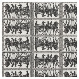 oude Romeinse mannen en paarden Stof