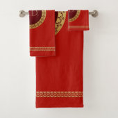 Oude Romeinse stijl met aangepast monogram Bad Handdoek (Insitu)