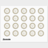 Oude Romeinse verjaardagsfeest met stenen elemente Ronde Sticker (Vel)