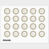 Oude Romeinse verjaardagsfeest met stenen elemente Ronde Sticker (Vel)