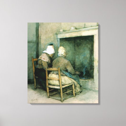 Oude rondes canvas afdruk (Voorkant)